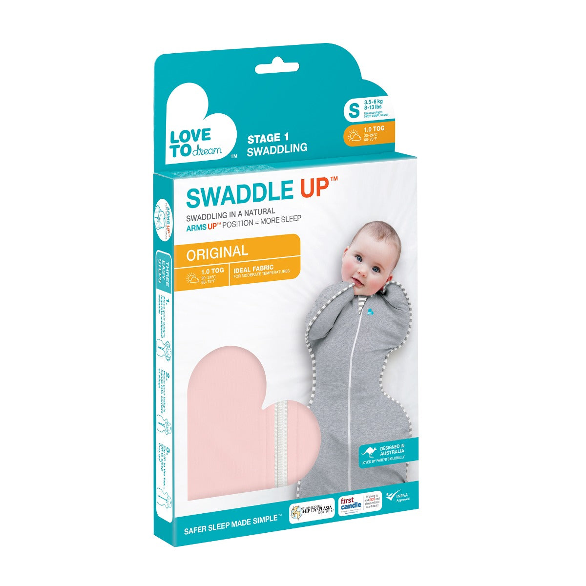 Love to Dream Swaddle Up™ Original 1.0 TOG - Dusty Pink - Newborn