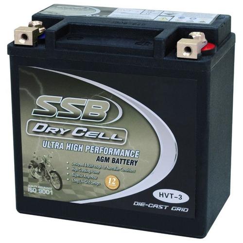 MOTORCYCLE AND POWERSPORTS BATTERY AGM 12V 12AH 300CCA BY SSB ULTRA HIGH PERFORM