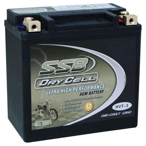 MOTORCYCLE AND POWERSPORTS BATTERY AGM 12V 12AH 300CCA BY SSB ULTRA HIGH PERFORM