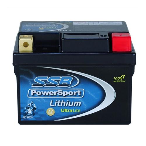 MOTORCYCLE AND POWERSPORTS BATTERY LITHIUM ION PHOSPHATE 12V 150CCA BY SSB HIGH