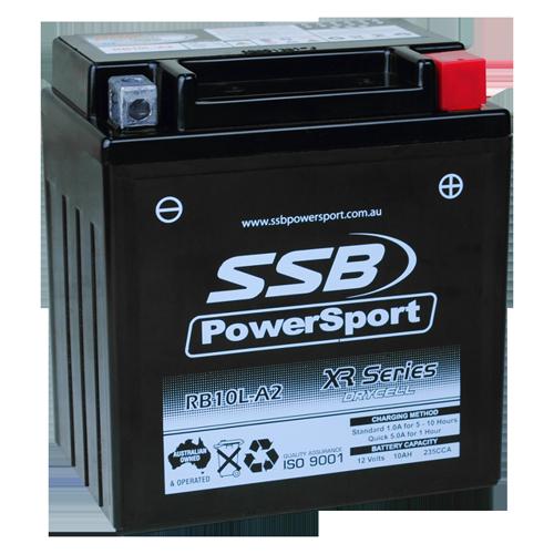 MOTORCYCLE AND POWERSPORTS BATTERY (YB10L-A2) AGM 12V 10AH 235CCA BY SSB HIGH PE