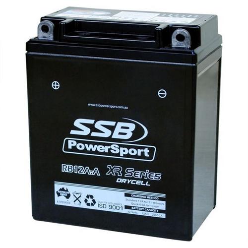 MOTORCYCLE AND POWERSPORTS BATTERY (YB12A-A) AGM 12V 12AH 250CCA BY SSB HIGH PER