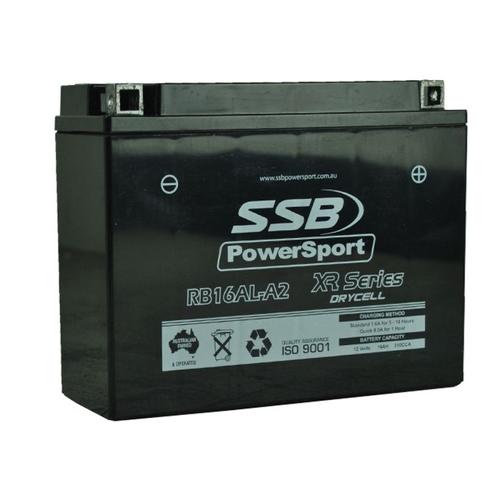 MOTORCYCLE AND POWERSPORTS BATTERY (YB16AL-A2) AGM 12V 16AH 270CCA BY SSB HIGH P