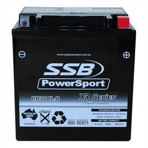 MOTORCYCLE AND POWERSPORTS BATTERY (YB30CL-B) AGM 12V 30AH 460CCA SSB HIGH PERFO