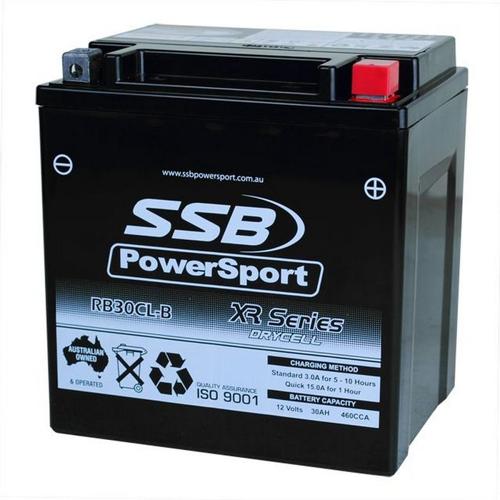 MOTORCYCLE AND POWERSPORTS BATTERY (YB30CL-B) AGM 12V 30AH 460CCA SSB HIGH PERFO