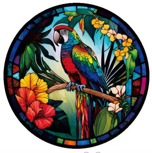 Suncatcher Parrot SET OF 2 LARGE