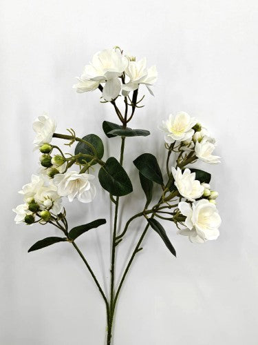 Artificial Jasmine Flower Spray - White - 65cm