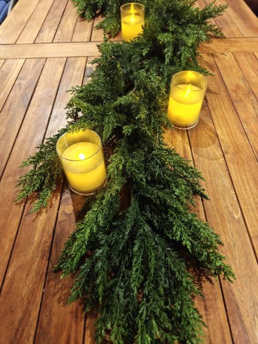 Artificial Cypress Garland - Real Touch - 6ft
