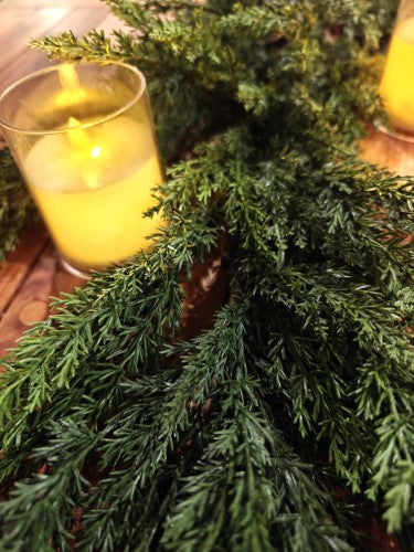 Artificial Cypress Garland - Real Touch - 6ft