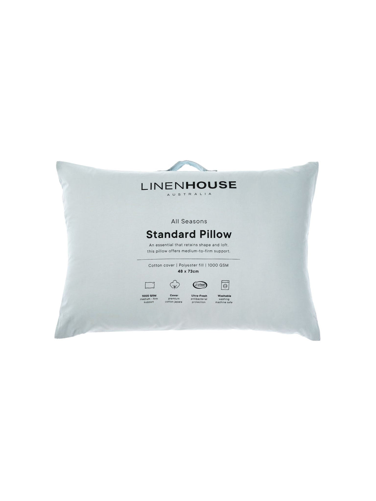 All Seasons Standard Pillow By Linen House - White
