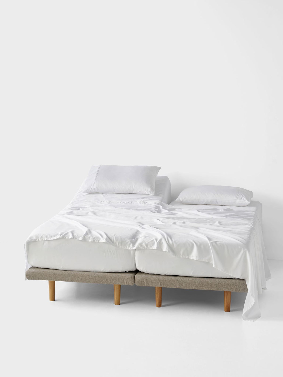 Augusta Sheet Set By Linen House - White - Split King (AU)