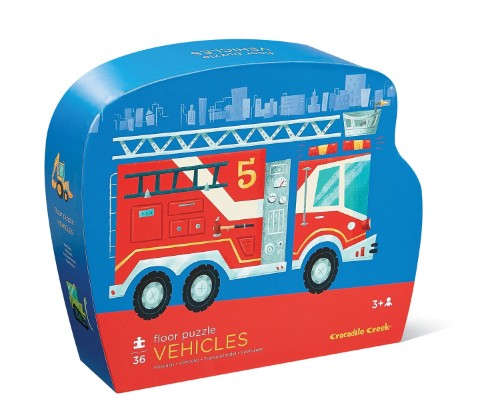 Croc Creek Shaped Box Puzzle Fire Truck (36PC)