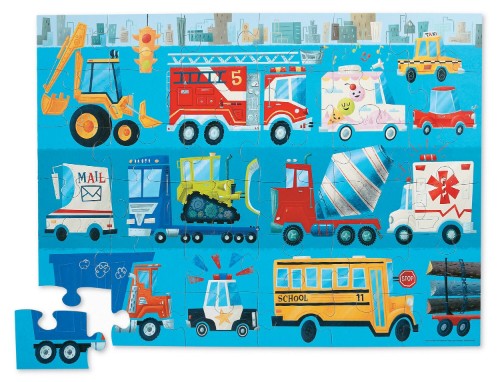 Croc Creek Shaped Box Puzzle Fire Truck (36PC)