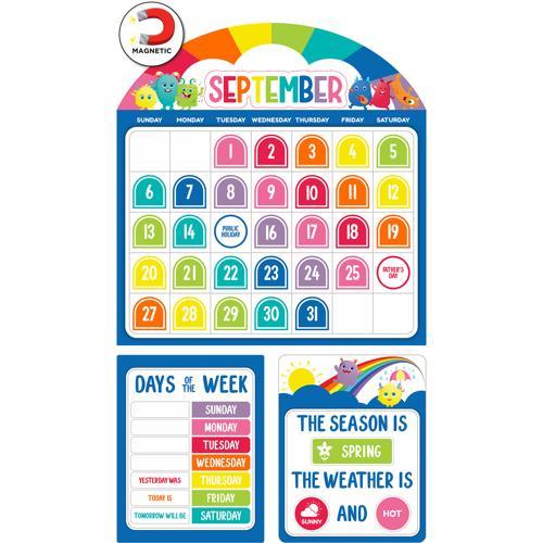 LCBF Giggle & Grow Magnetic Calendar Bulletin Board Set