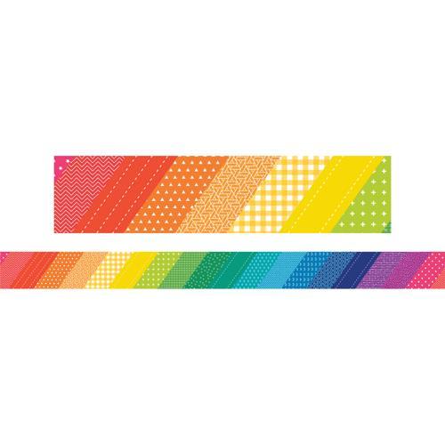 LCBF Rainbow Patterns Border Pk12