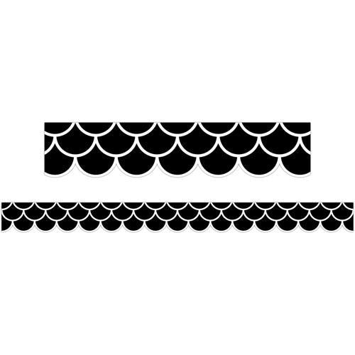 LCBF Black Scallops Border Pk12