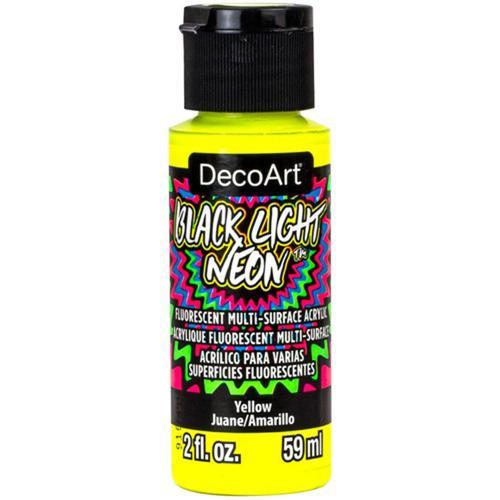 DecoArt Black Light Neons 59ml (2oz) Yellow