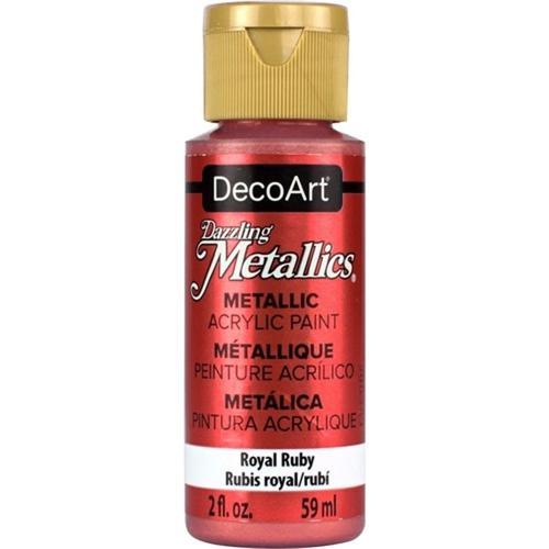 DecoArt Dazzling Metallics 59ml (2oz) Royal Ruby