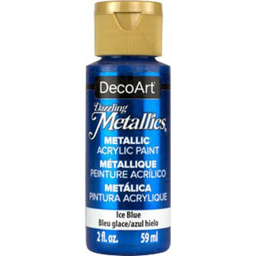 DecoArt Dazzling Metallics 59ml (2oz) Ice Blue