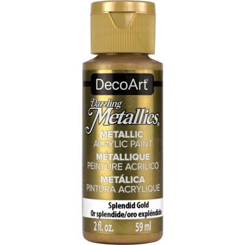DecoArt Dazzling Metallics 59ml (2oz) Splendid Gold
