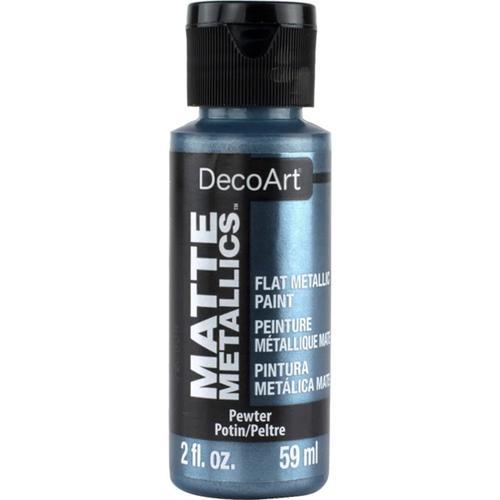 DecoArt Matte Metallic 59ml (2oz) Pewter