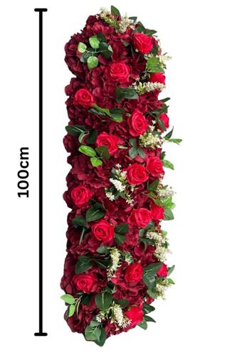 Mixed Wedding Flower Roll Set of 2 - Red