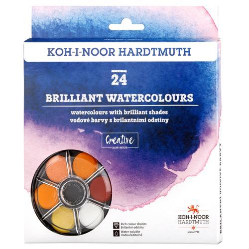 Koh-I-Noor Brilliant Watercolours Cassette Set of 24