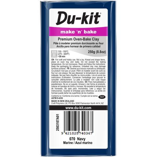 Du-kit Polymer Modelling Clay 250gm Navy Blue