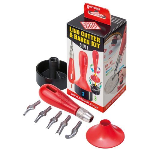 Essdee 3 in 1 Lino Cutter & Baren Kit