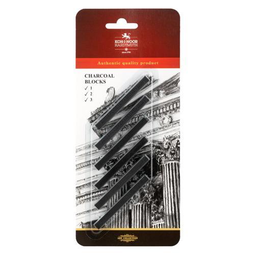 Koh-I-Noor Charcoal Blocks #8683 Assorted 6 Pack