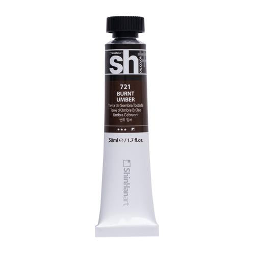 ShinHan SH Oil Colour Paint 50ml Burnt Umber 721