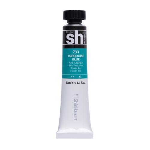 ShinHan SH Oil Colour Paint 50ml Turquoise Blue 733