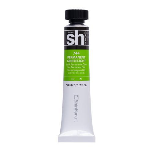 ShinHan SH Oil Colour Paint 50ml Permanent Green Light 744
