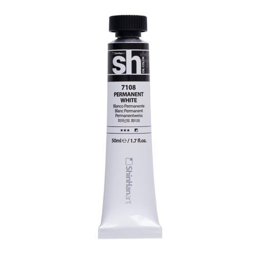 ShinHan SH Oil Colour Paint 50ml Permanent White 7108
