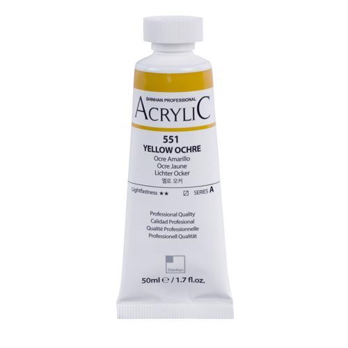 ShinHan Professional Acrylic Paint 50ml Yellow Ochre 551