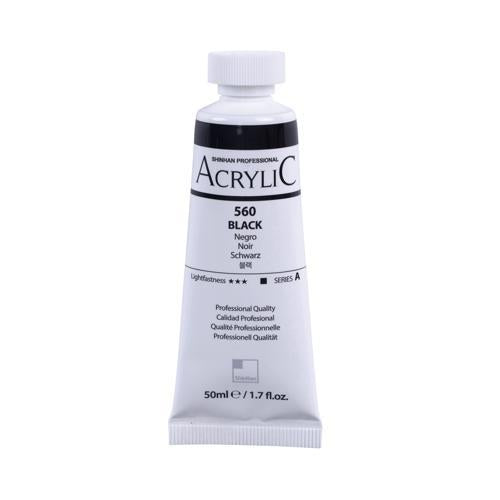 ShinHan Professional Acrylic Paint 50ml Black 560