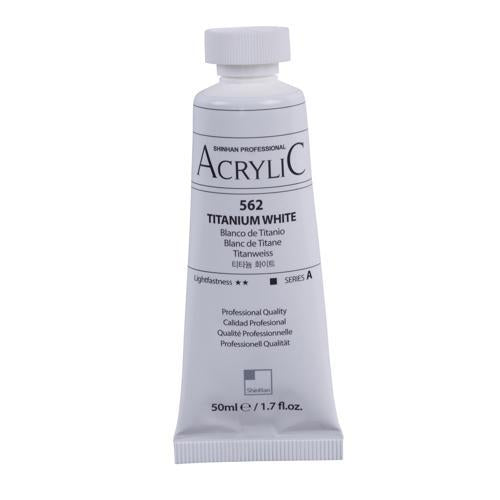 ShinHan Professional Acrylic Paint 50ml Titanium White 562