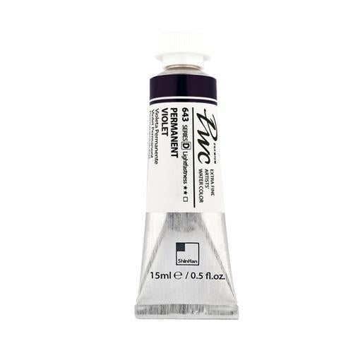 ShinHan PWC Extra Fine Watercolour Paint 15ml Permanent Violet 643