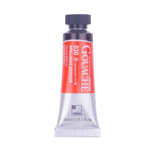 ShinHan Professional Designer Gouache Paint 15ml Brilliant Orange 020
