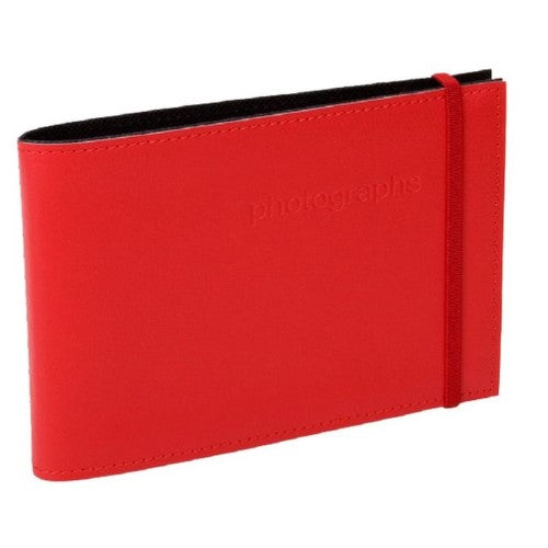 CITI LEATHER 4X6 ALBUM RED