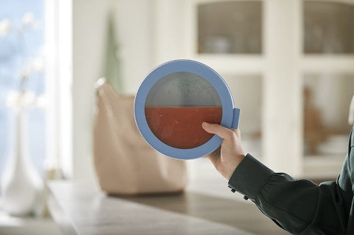 Cirqula Round Large Set by Mepal: stackable, BPA-free food storage bowls with airtight lids and transparent windows for easy viewing.