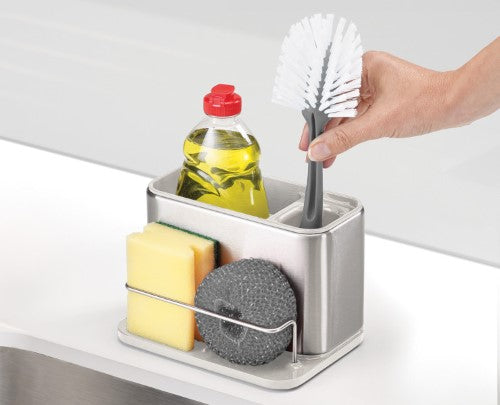 Surface Sink Tidy Stainless Steel Black - Joseph Joseph