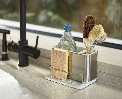 Surface Sink Tidy Stainless Steel Black - Joseph Joseph