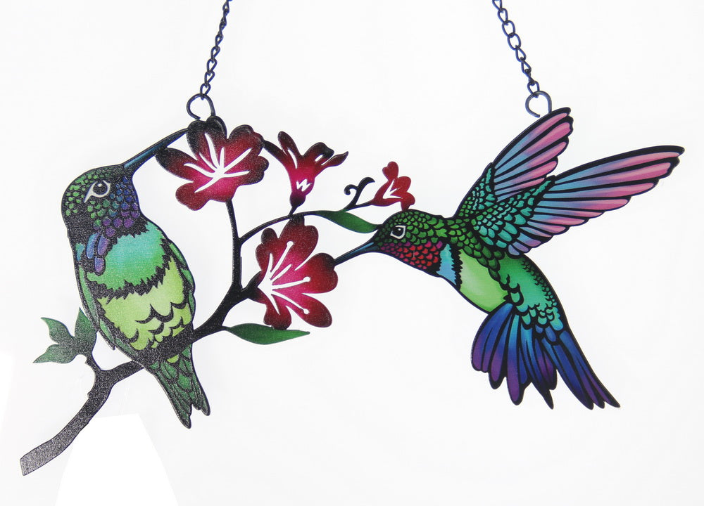 Windspinner / Suncatcher - 2 Hummingbirds - HUMMINGBIRD - Set of 2