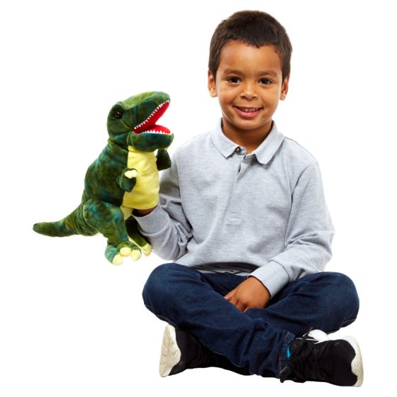 Baby Dino Puppet - Baby T-Rex (Green) - Puppet Co.