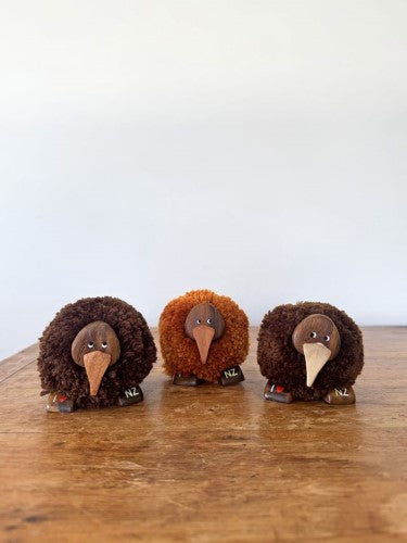 Kiwi Pompom Figurine - XL Assorted (Set of 12 Assorted)
