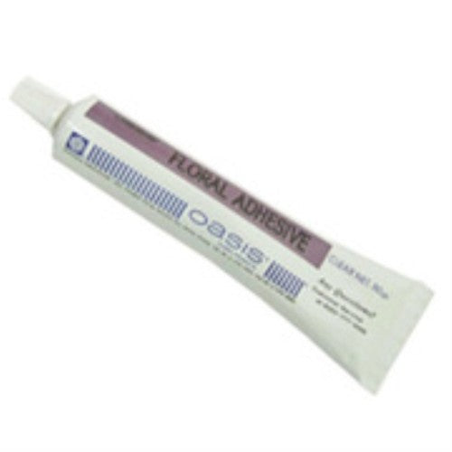 Clear 50g floral adhesive tube by Oasis for secure bonding in floral arrangements without residue. Perfect for DIY and professionals.