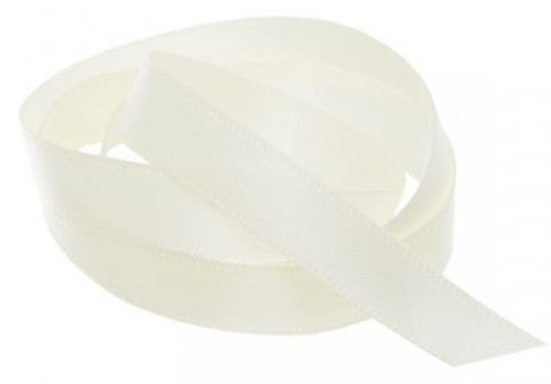 Ribbon - Double Face (Satin Ivory) (211025IV)