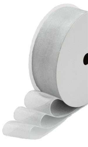 Gorgeous Organza Bound Ribbon (Silver)