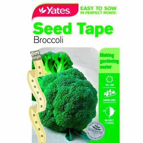 Yates Seeds Broccoli Seed Tape 6m